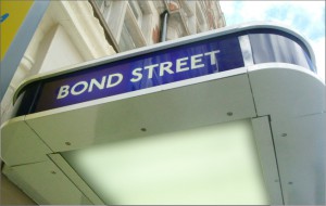 close up of station entrance canopy.