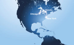 map of USA with Future Systems bases marked on the map.