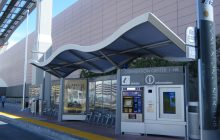 Las Vegas BRT waiting shelter.