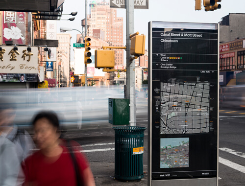 smart city wayfinding totem.