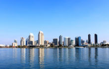 San Diego California from water.