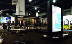 Future Systems stand at digital signage expo.