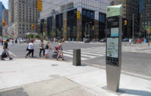 Toronto wayfinding signage totem.